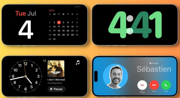 泸西苹果手机维修分享iOS17横屏充电待机显示有什么好处 